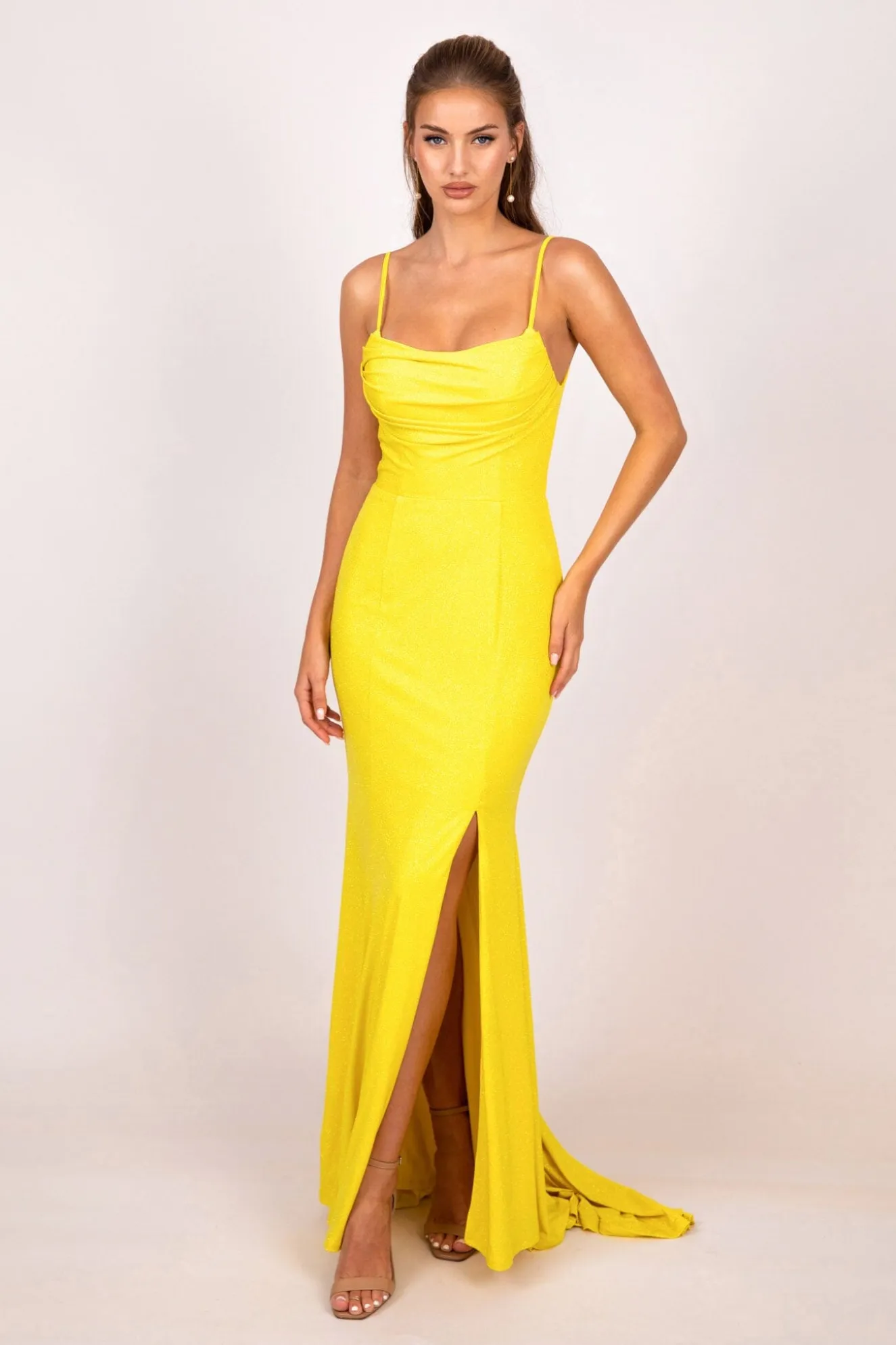 Angela Gown - Shimmer Yellow