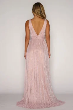 ANIYA Gown in Shimmer Pink (XS,S - Clearance Sale)