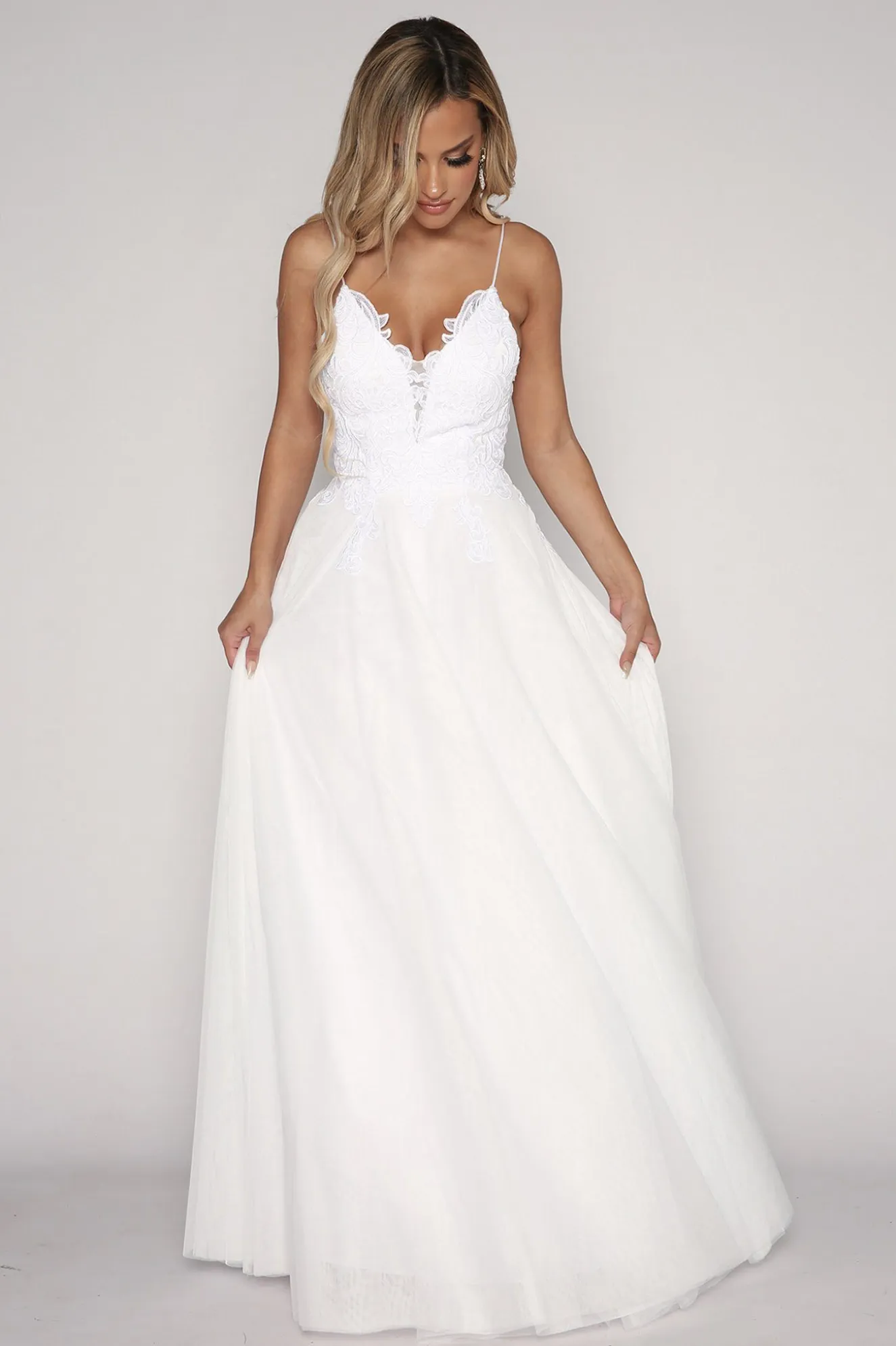ANNIKA A-line Wedding Gown - White