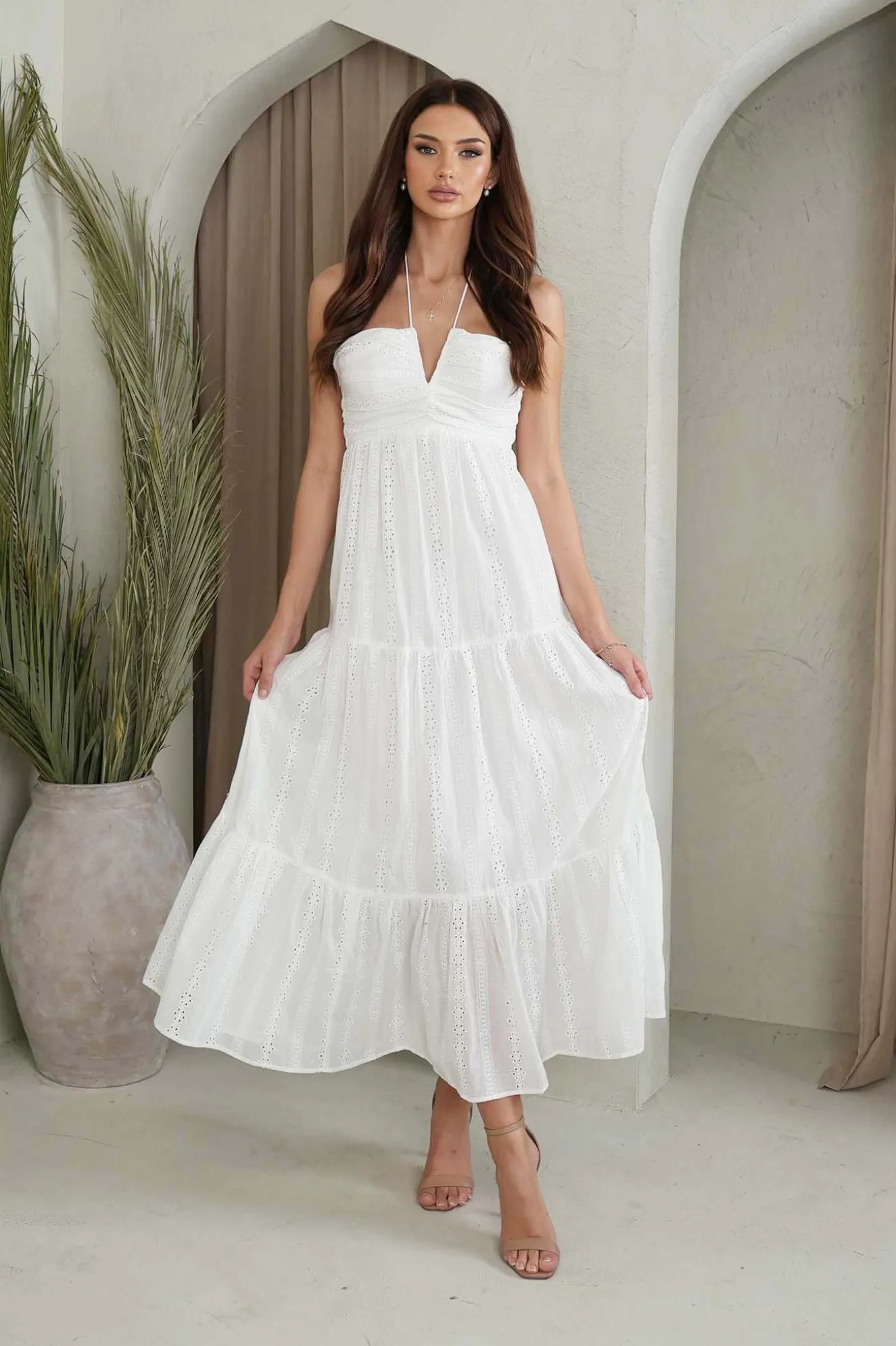 Bronte Maxi Dress - White