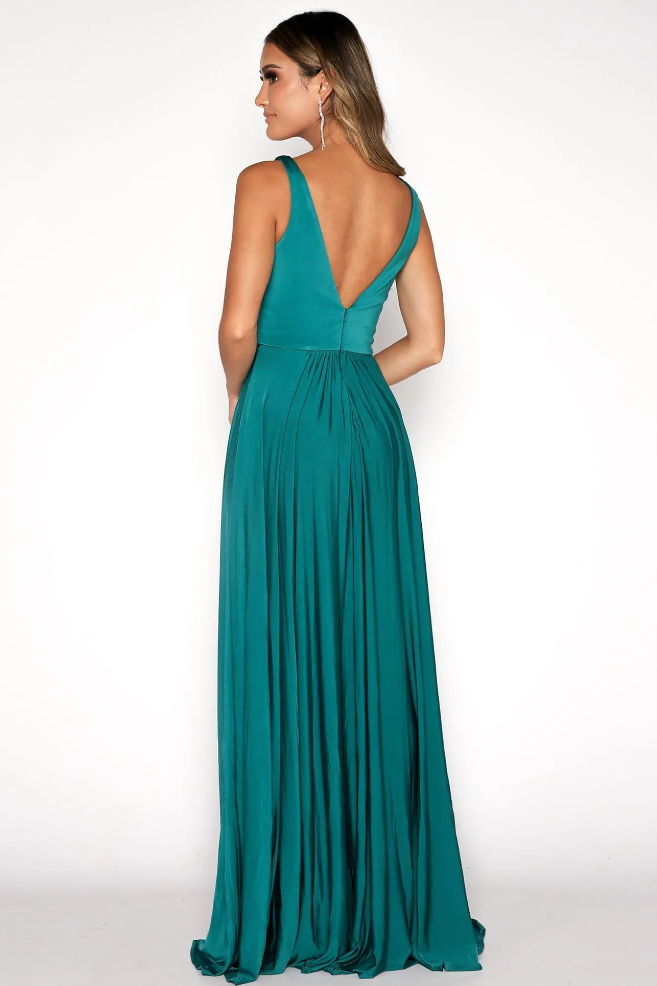 CATALINA A-Line Maxi Dress - Emerald