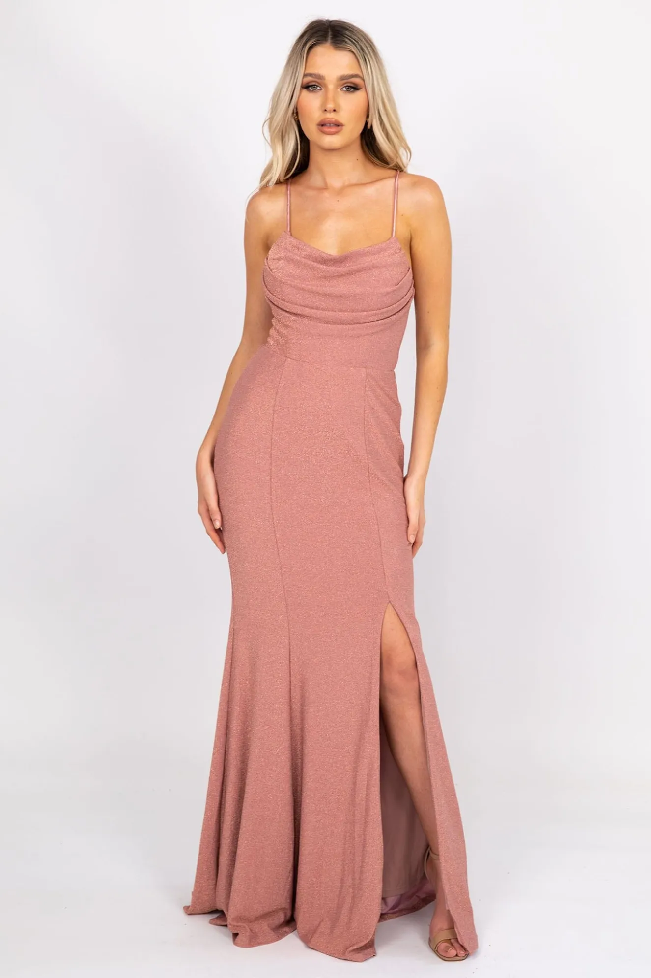 Elora Gown - Shimmer Pink