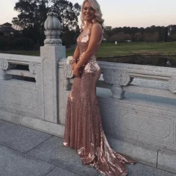 Estelle Gown - Rose Gold (L & XL - Clearance Sale)