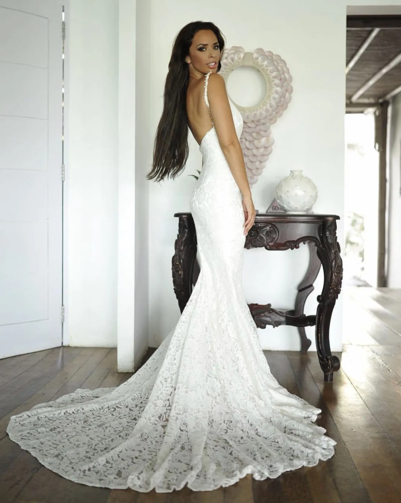Fiona Lace Gown - Ivory