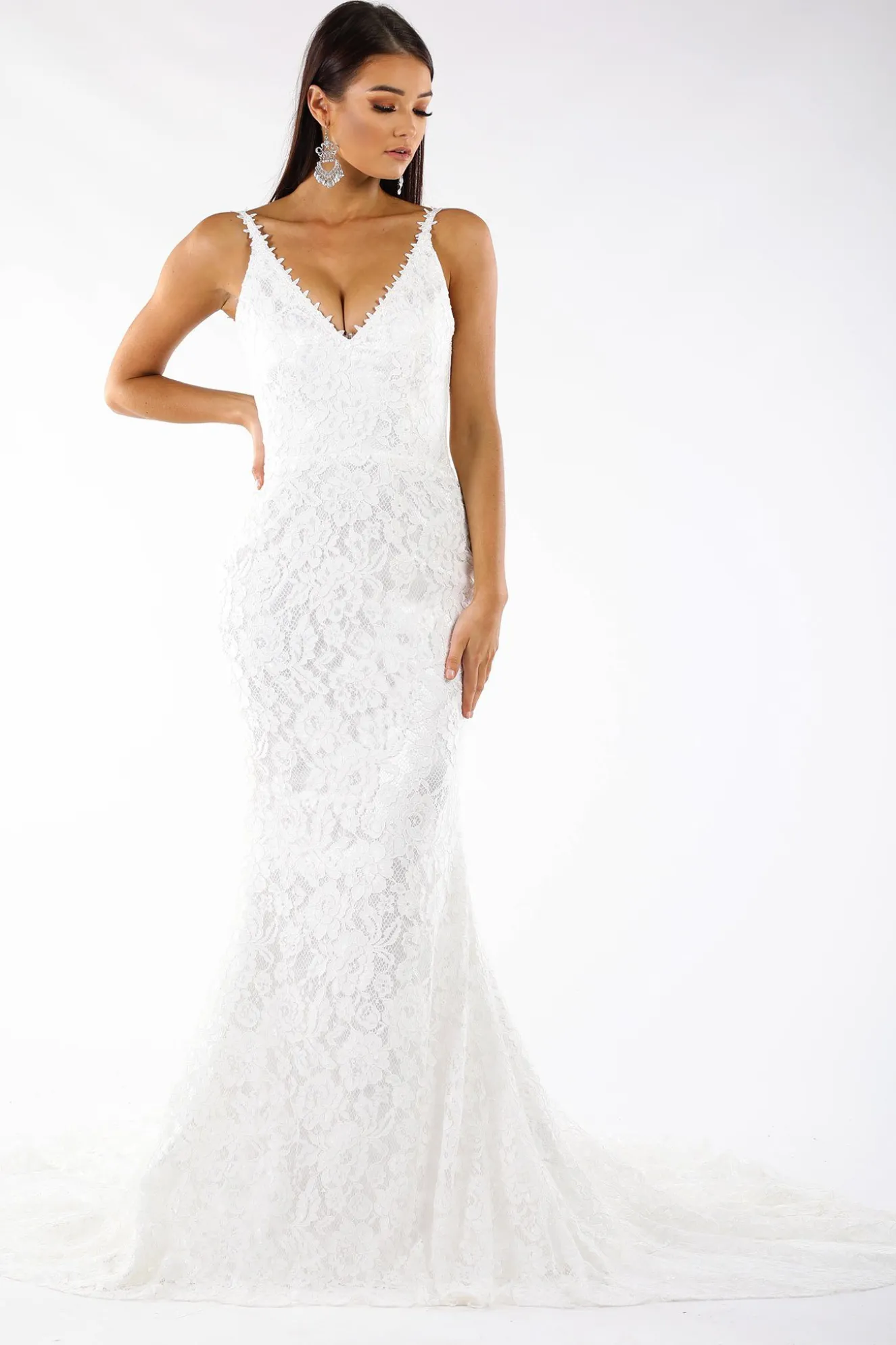 Fiona Lace Gown - Ivory