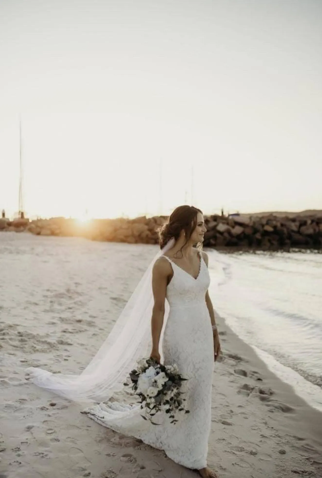 Fiona Lace Gown - Ivory