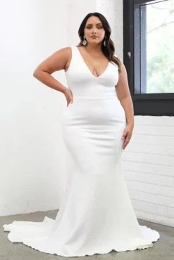 Kalani Crepe Gown - Ivory