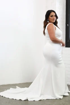 Kalani Crepe Gown - Ivory