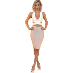 Milan Crop Top - White