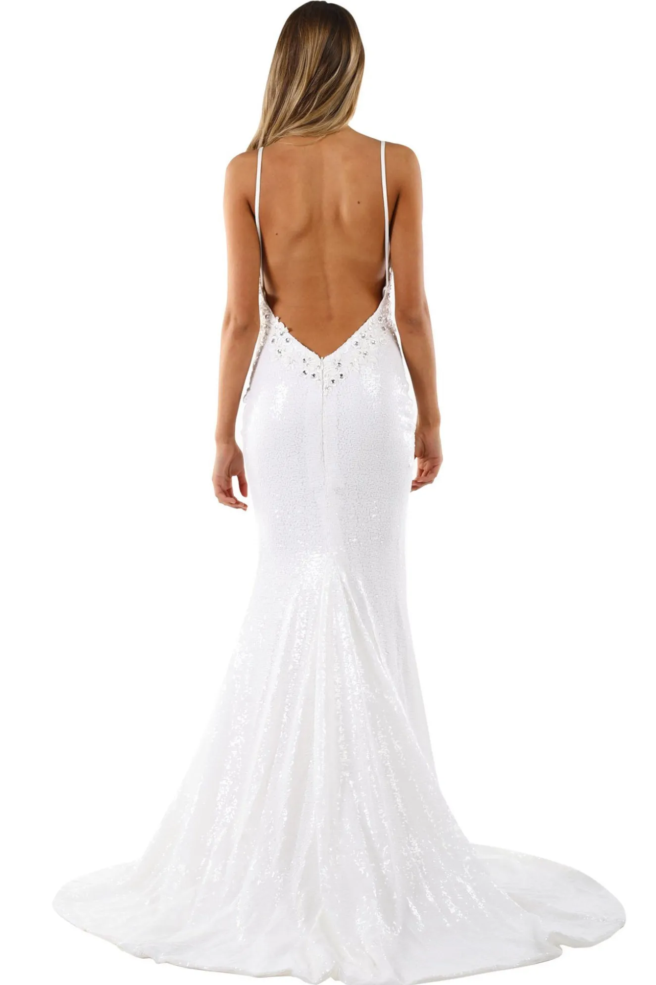 Roselle Luxe Gown - White (S - Clearance Sale)