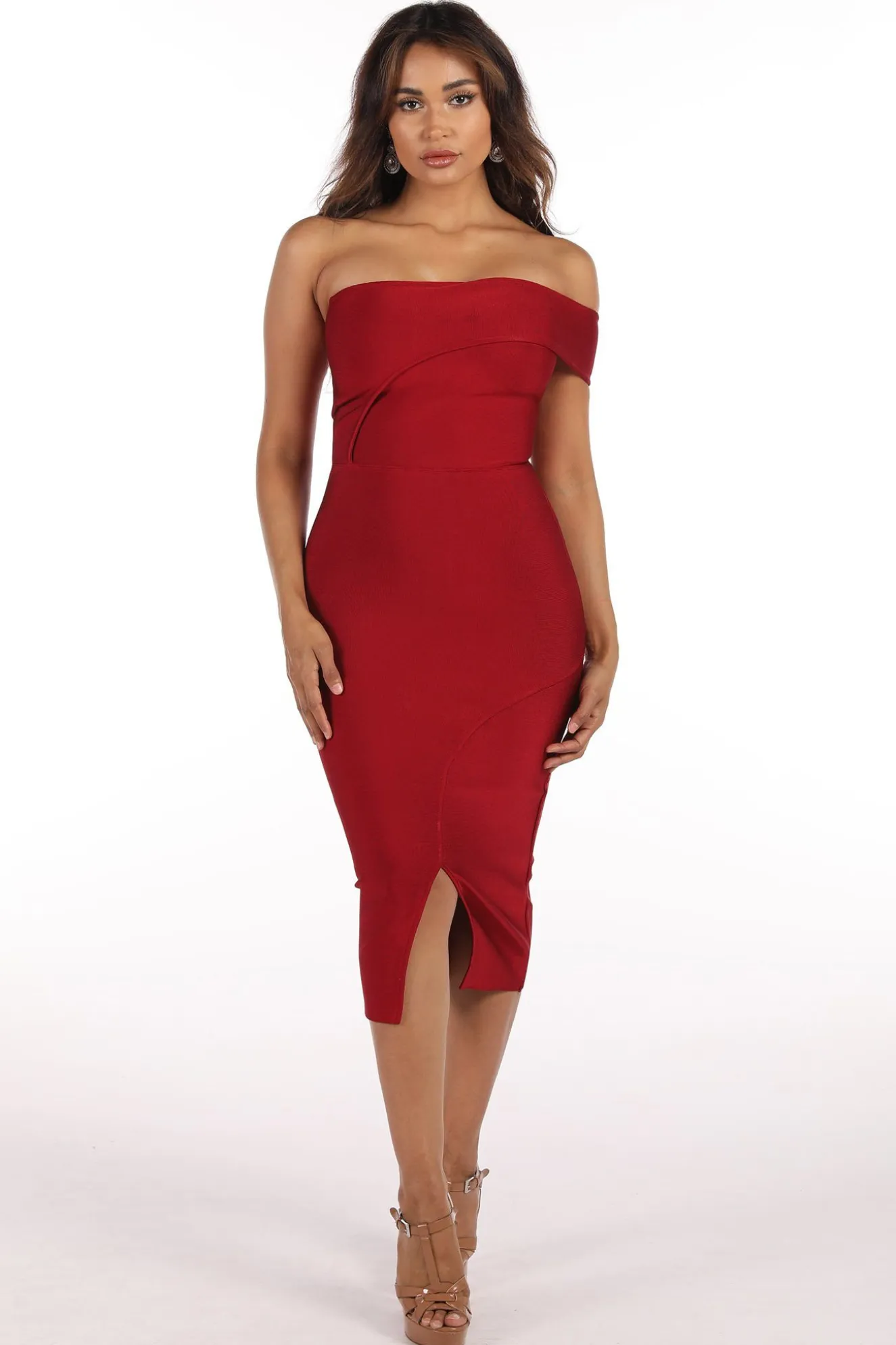 Sabrina Dress in Wine (XS & S - Clearance Sale)