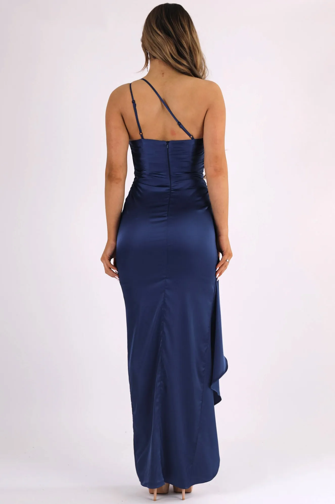 Shay One Shoulder Maxi Dress - Navy