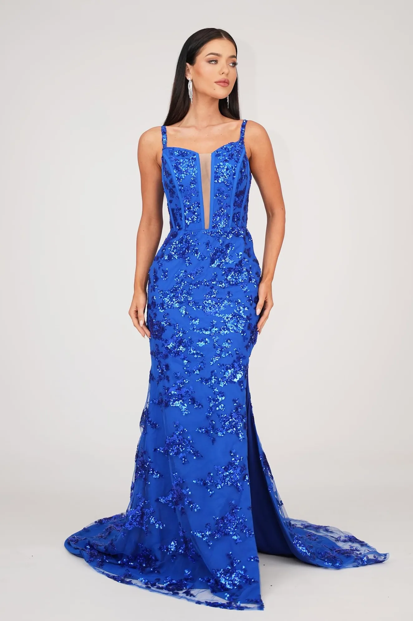 Tatiana Corset Gown - Royal Blue (XS - Clearance Sale)
