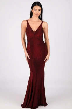 Thalia Gown - Shimmer Wine